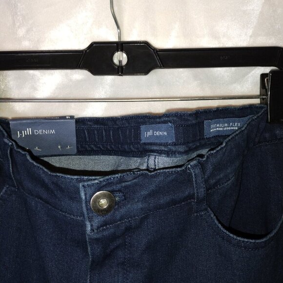 NWT J.Jill Denim Marin Wash premium flex high rise leggings. - Picture 4 of 7